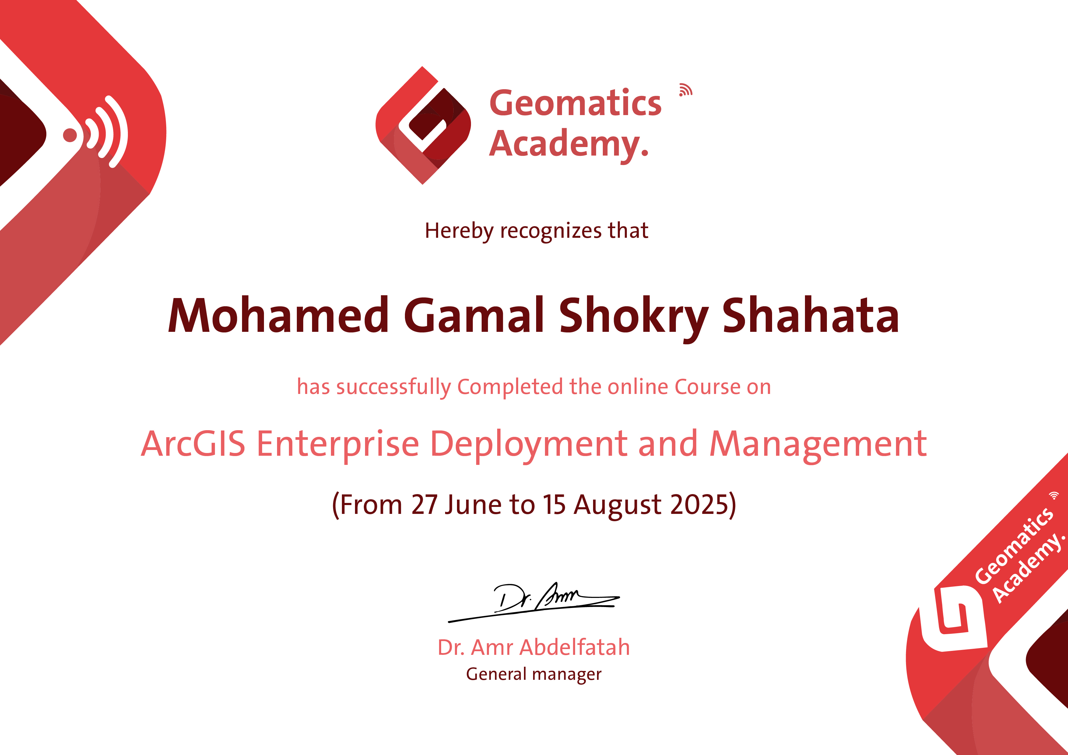 ArcGIS ENTERPISE DEPLOYMENT